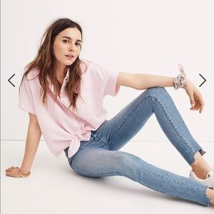 High Rise Skinny Jeans: Seamed Step-Hem Edition